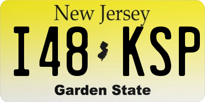 NJ license plate I48KSP