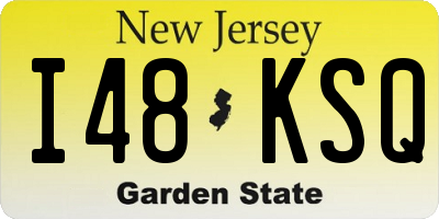 NJ license plate I48KSQ