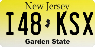 NJ license plate I48KSX