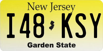 NJ license plate I48KSY