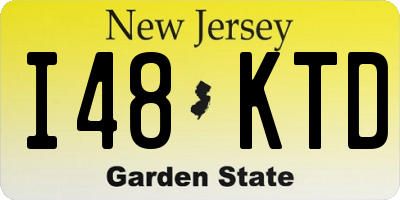 NJ license plate I48KTD