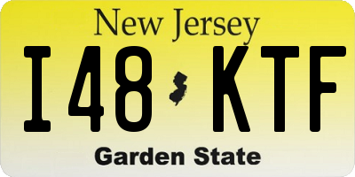 NJ license plate I48KTF