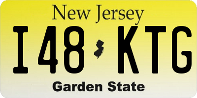 NJ license plate I48KTG
