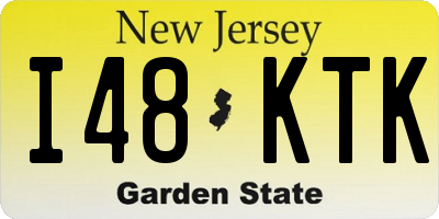 NJ license plate I48KTK