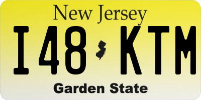 NJ license plate I48KTM