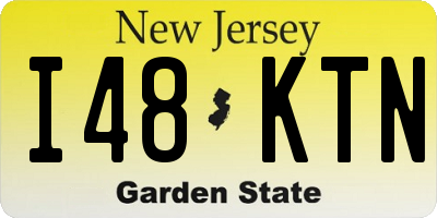 NJ license plate I48KTN