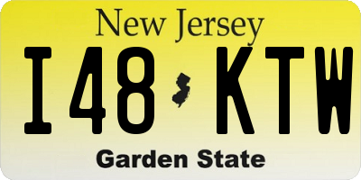 NJ license plate I48KTW