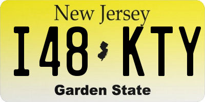NJ license plate I48KTY