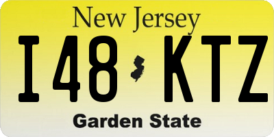 NJ license plate I48KTZ
