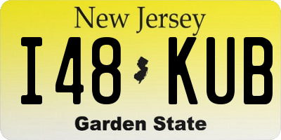 NJ license plate I48KUB