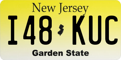 NJ license plate I48KUC