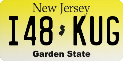NJ license plate I48KUG