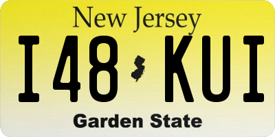 NJ license plate I48KUI