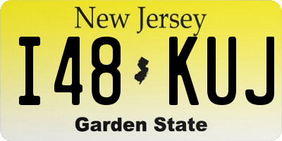 NJ license plate I48KUJ