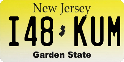 NJ license plate I48KUM