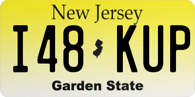 NJ license plate I48KUP