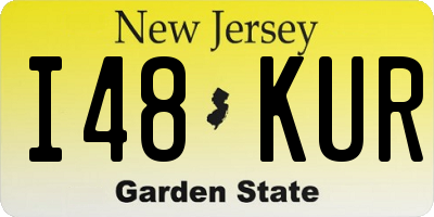 NJ license plate I48KUR
