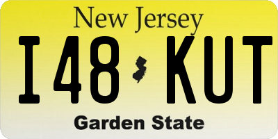 NJ license plate I48KUT