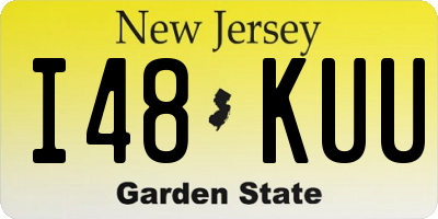 NJ license plate I48KUU