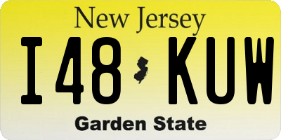 NJ license plate I48KUW