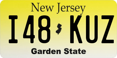 NJ license plate I48KUZ