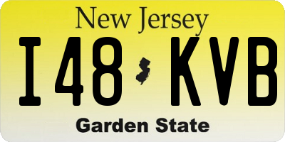 NJ license plate I48KVB