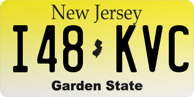 NJ license plate I48KVC