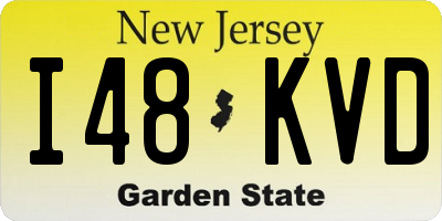 NJ license plate I48KVD