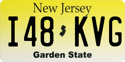 NJ license plate I48KVG