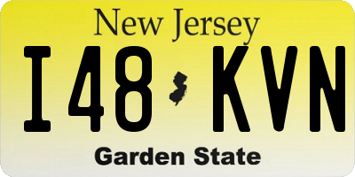 NJ license plate I48KVN