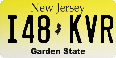 NJ license plate I48KVR