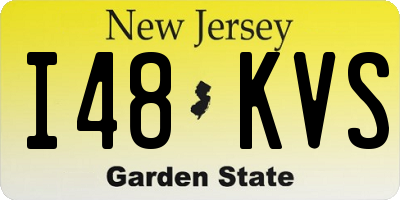 NJ license plate I48KVS