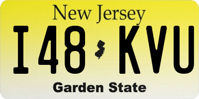 NJ license plate I48KVU