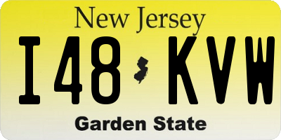 NJ license plate I48KVW