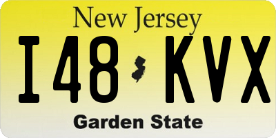 NJ license plate I48KVX