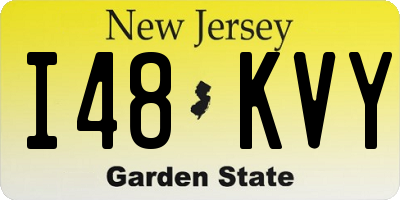 NJ license plate I48KVY