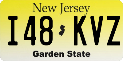 NJ license plate I48KVZ