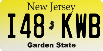 NJ license plate I48KWB