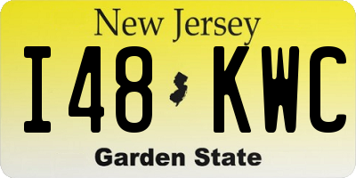 NJ license plate I48KWC