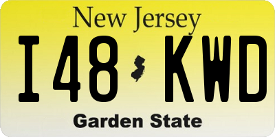 NJ license plate I48KWD