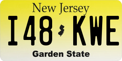 NJ license plate I48KWE