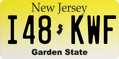 NJ license plate I48KWF