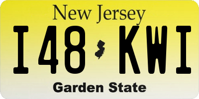 NJ license plate I48KWI
