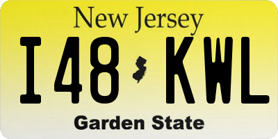 NJ license plate I48KWL
