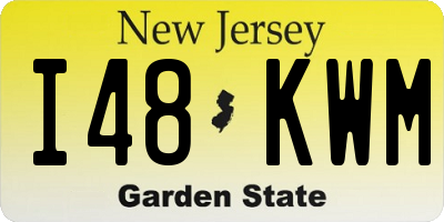 NJ license plate I48KWM