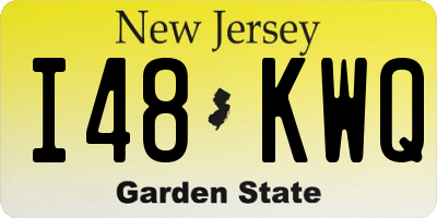 NJ license plate I48KWQ