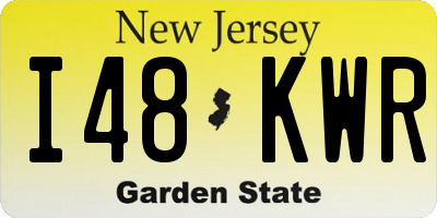 NJ license plate I48KWR
