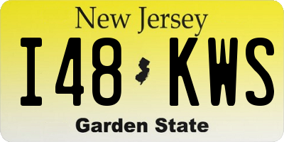 NJ license plate I48KWS