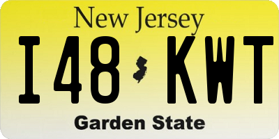 NJ license plate I48KWT
