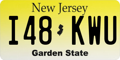 NJ license plate I48KWU